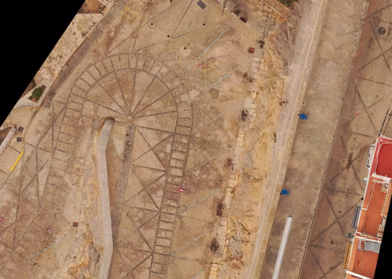 Ortomosaico urbano de Peñíscola realizado con dron